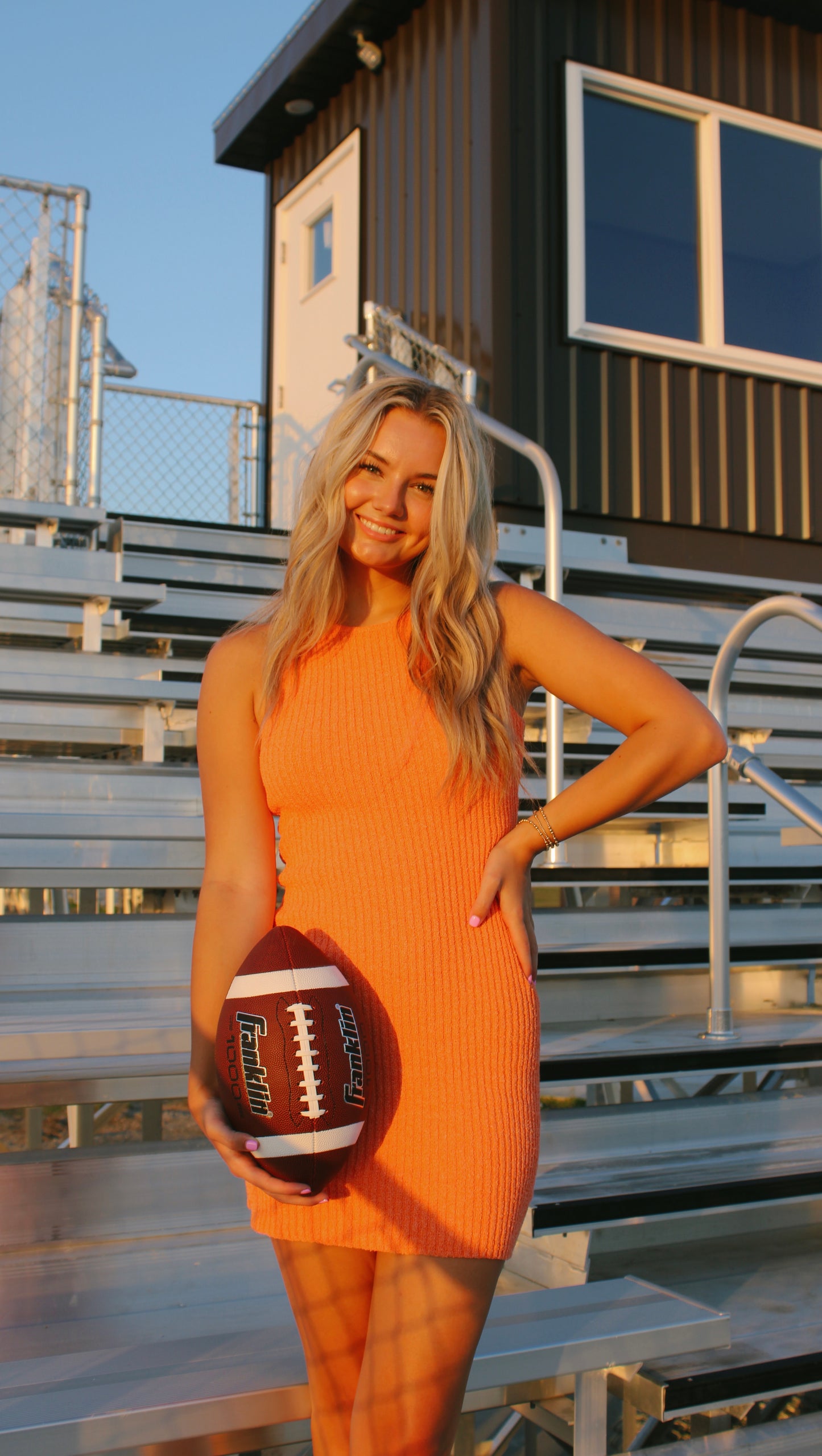 spring days orange mini dress