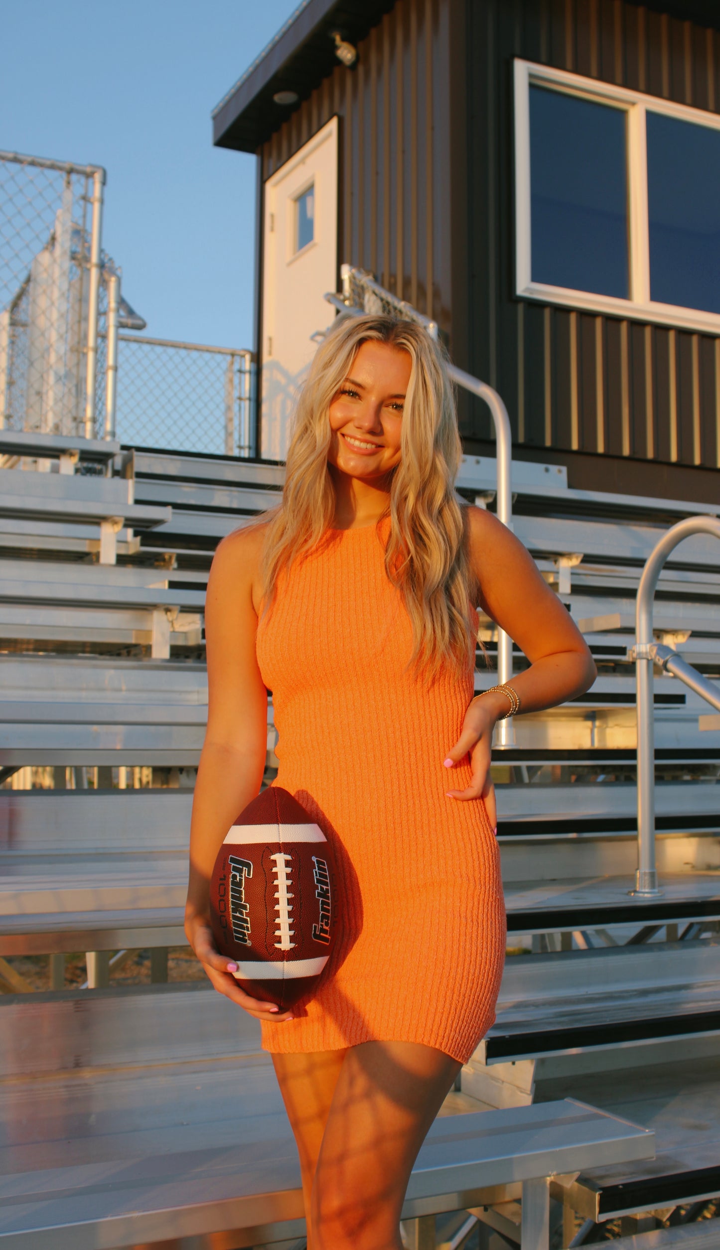 spring days orange mini dress