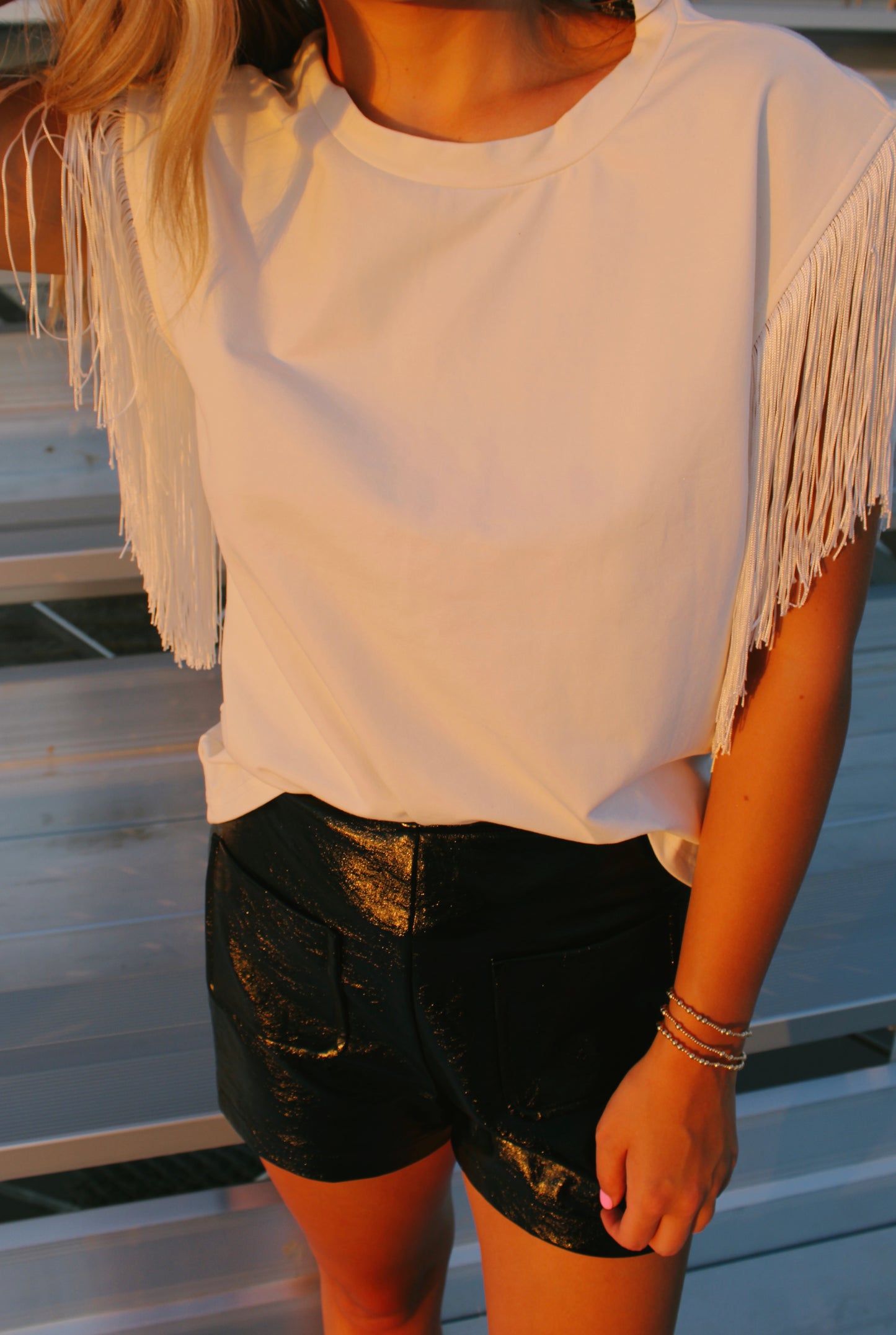 the kickoff fringe top