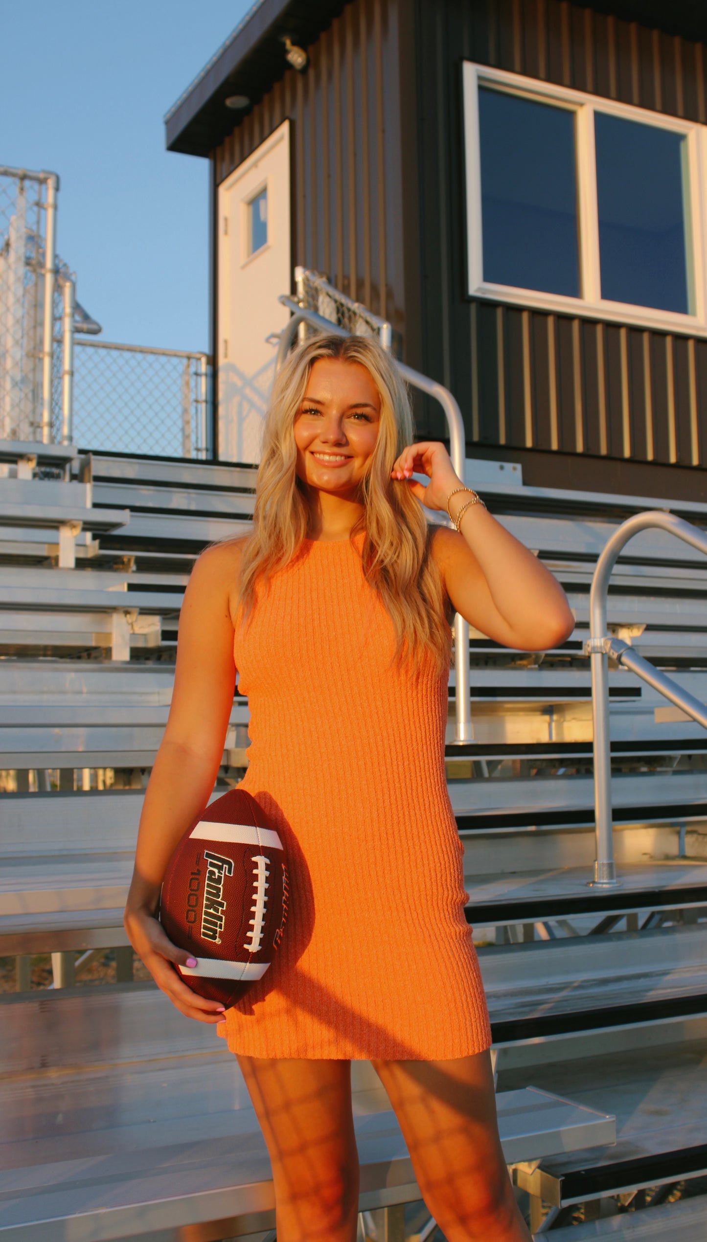 spring days orange mini dress