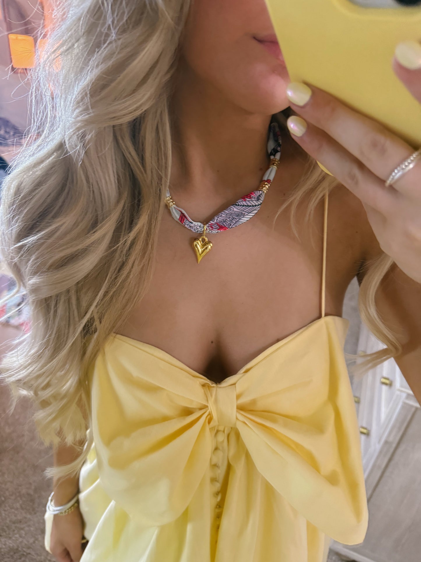 abbie bow mini dress