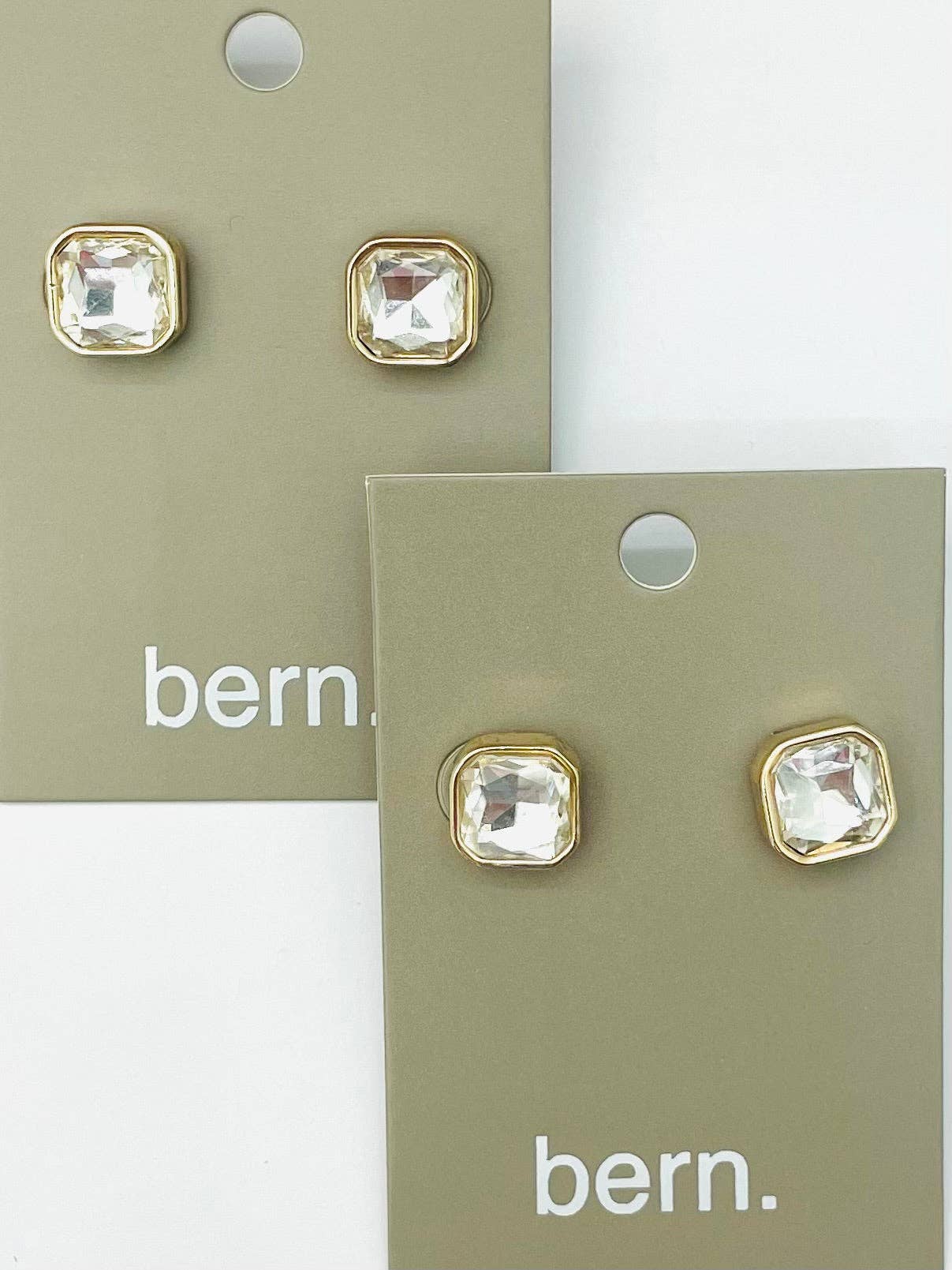 Square Diamond Stud