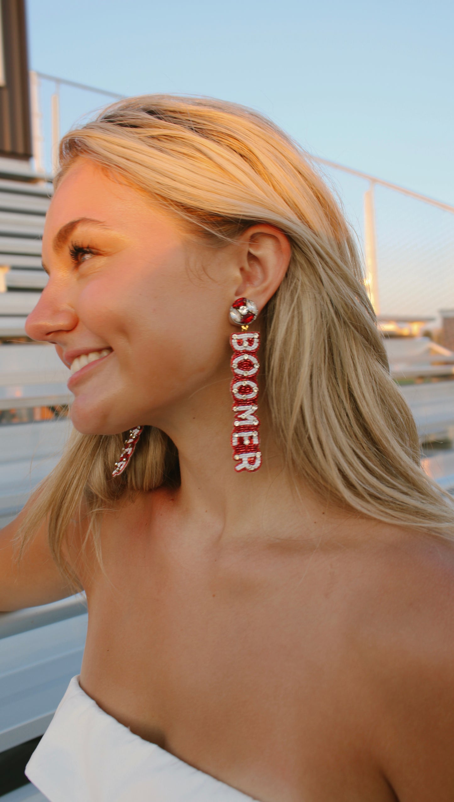 boomer drop earrings