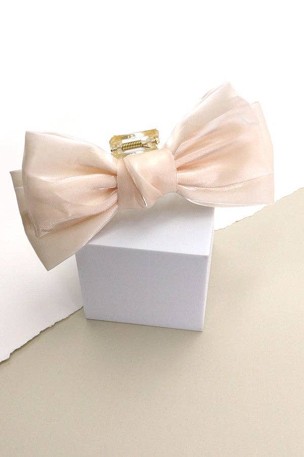 rory bow clip - ivory