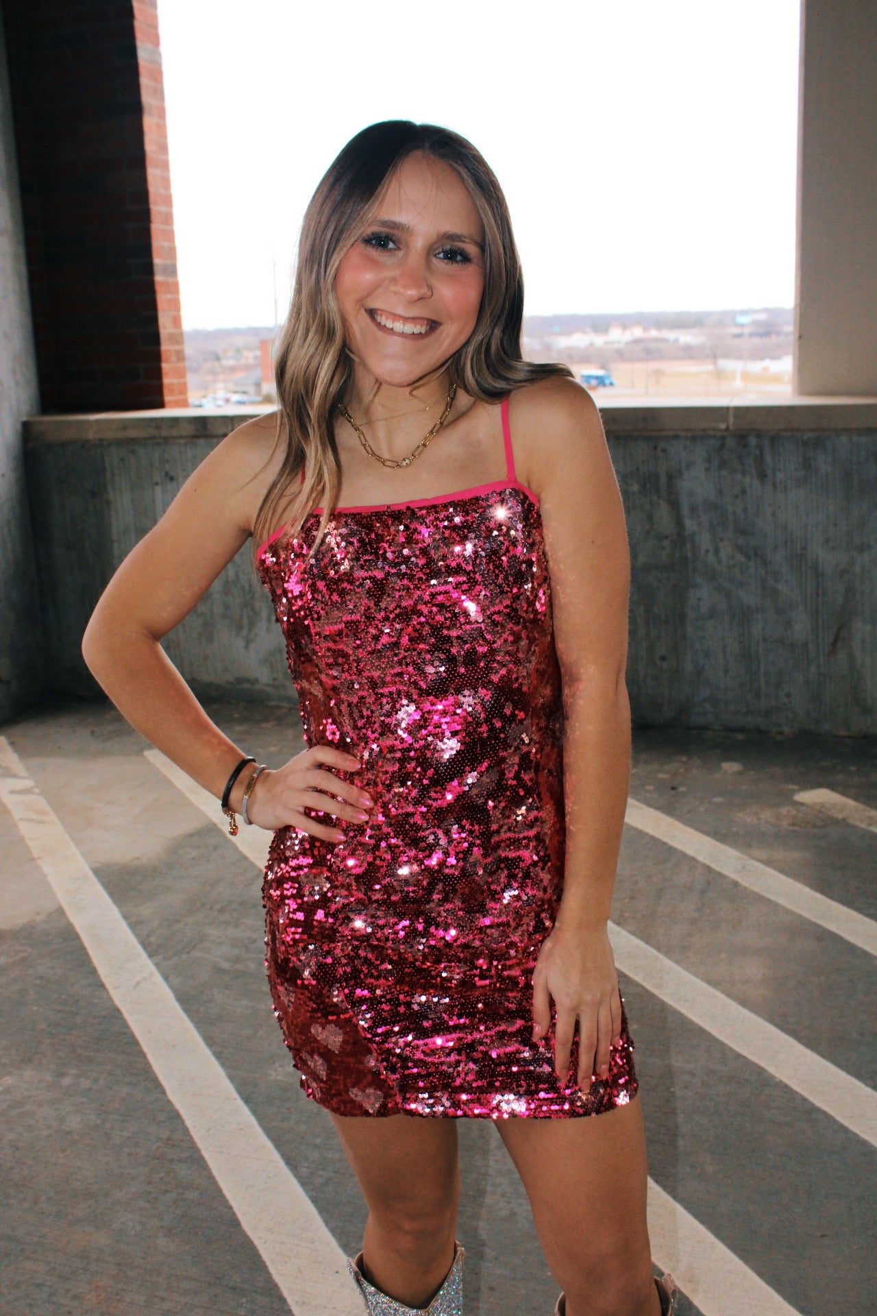 be mine heart sequin dress