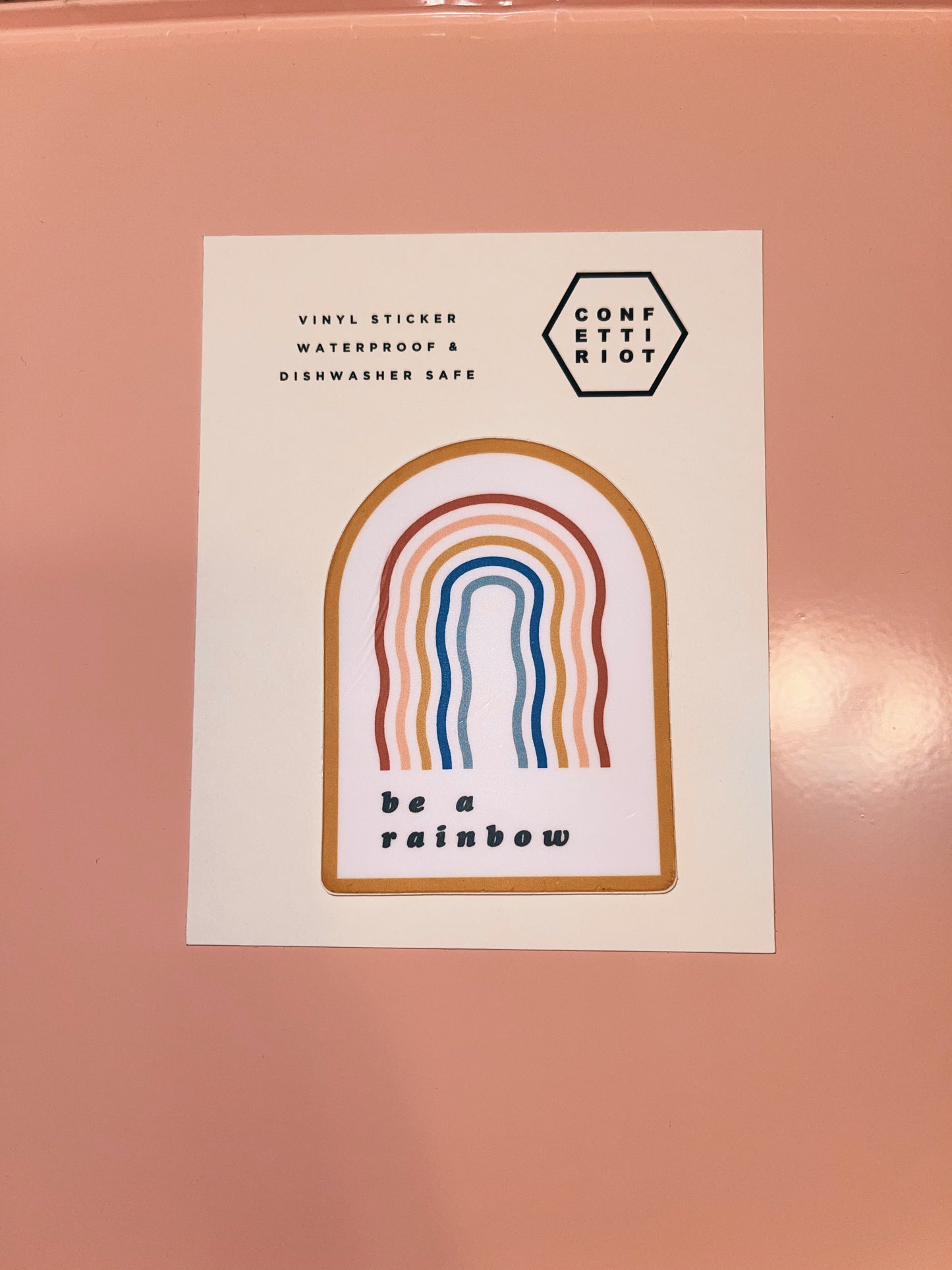 be a rainbow sticker