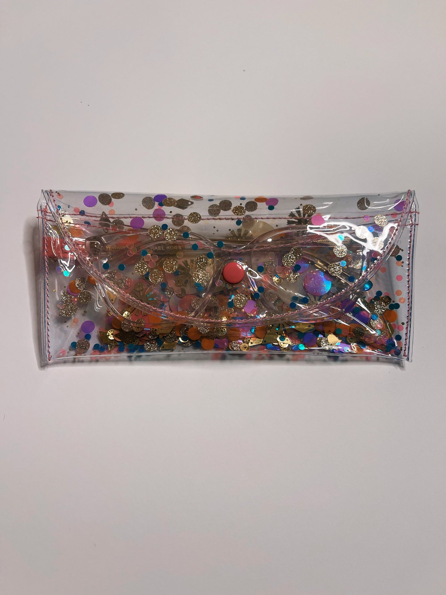 bright side glitter glasses case