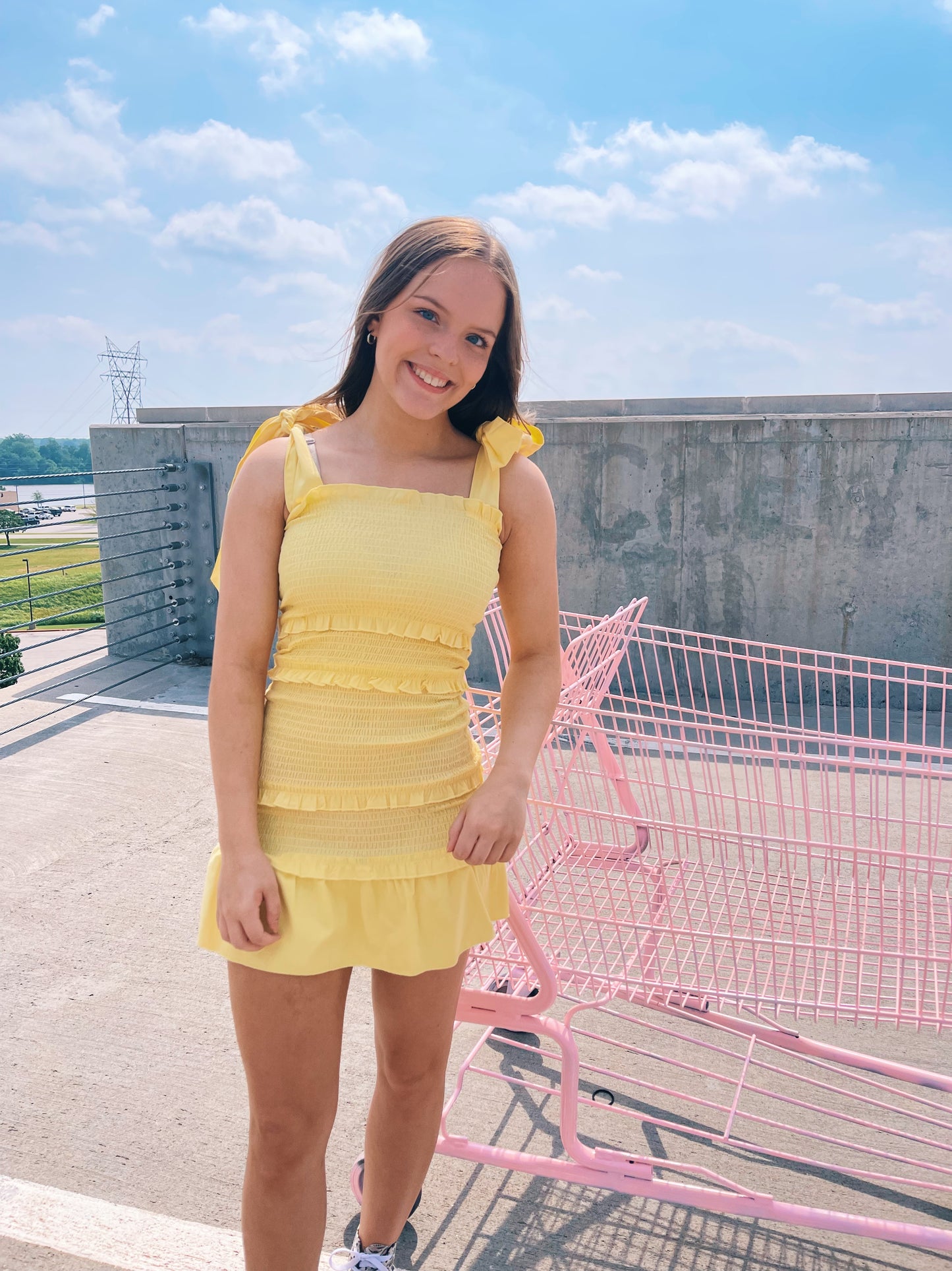 sunny smocked dress