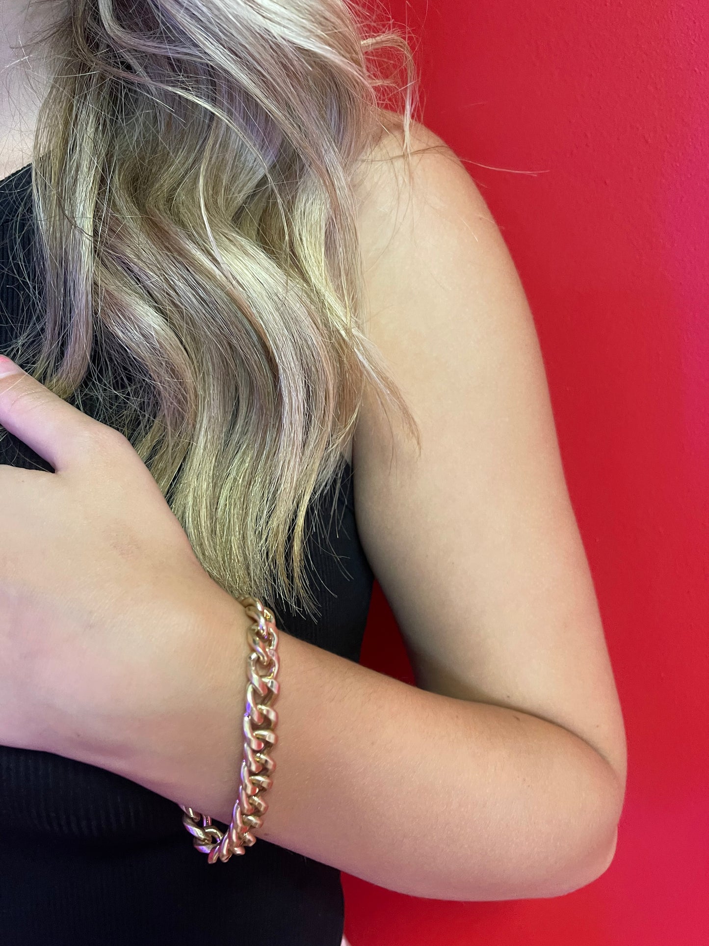 maggie chunky gold bracelet