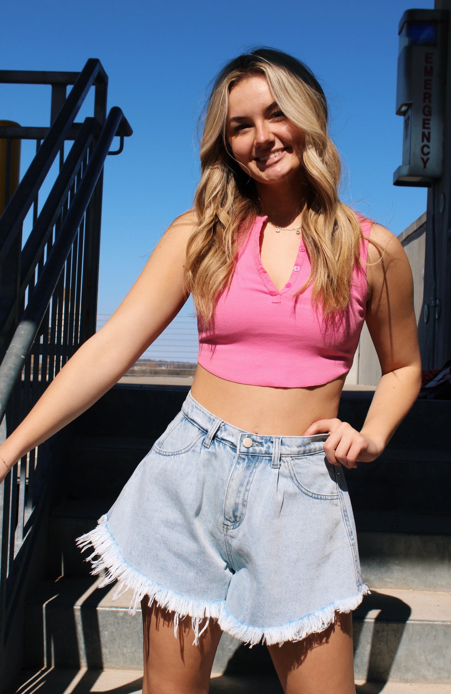 brooklyn denim shorts