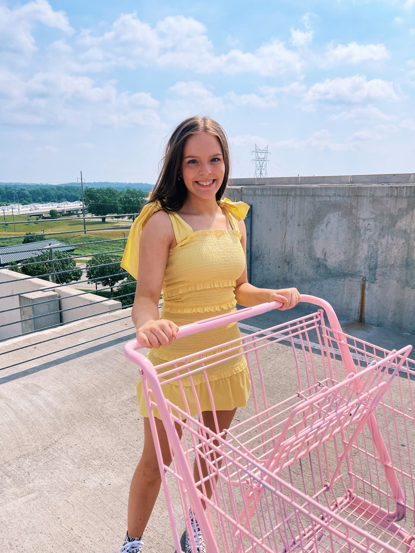 sunny smocked dress