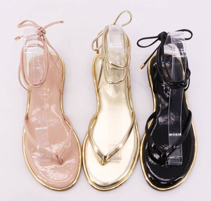 gold sandals