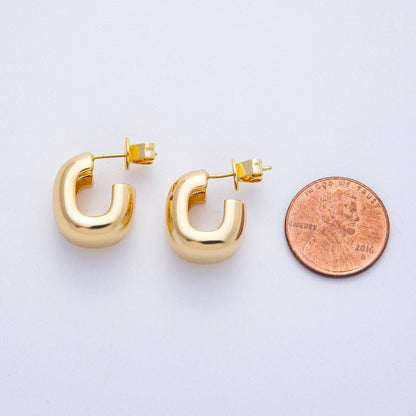 chunky gold hoops