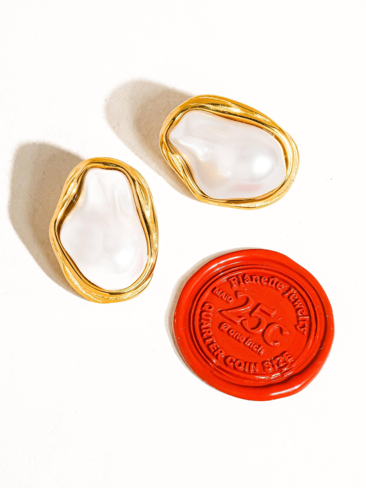 Pearl Round Earring