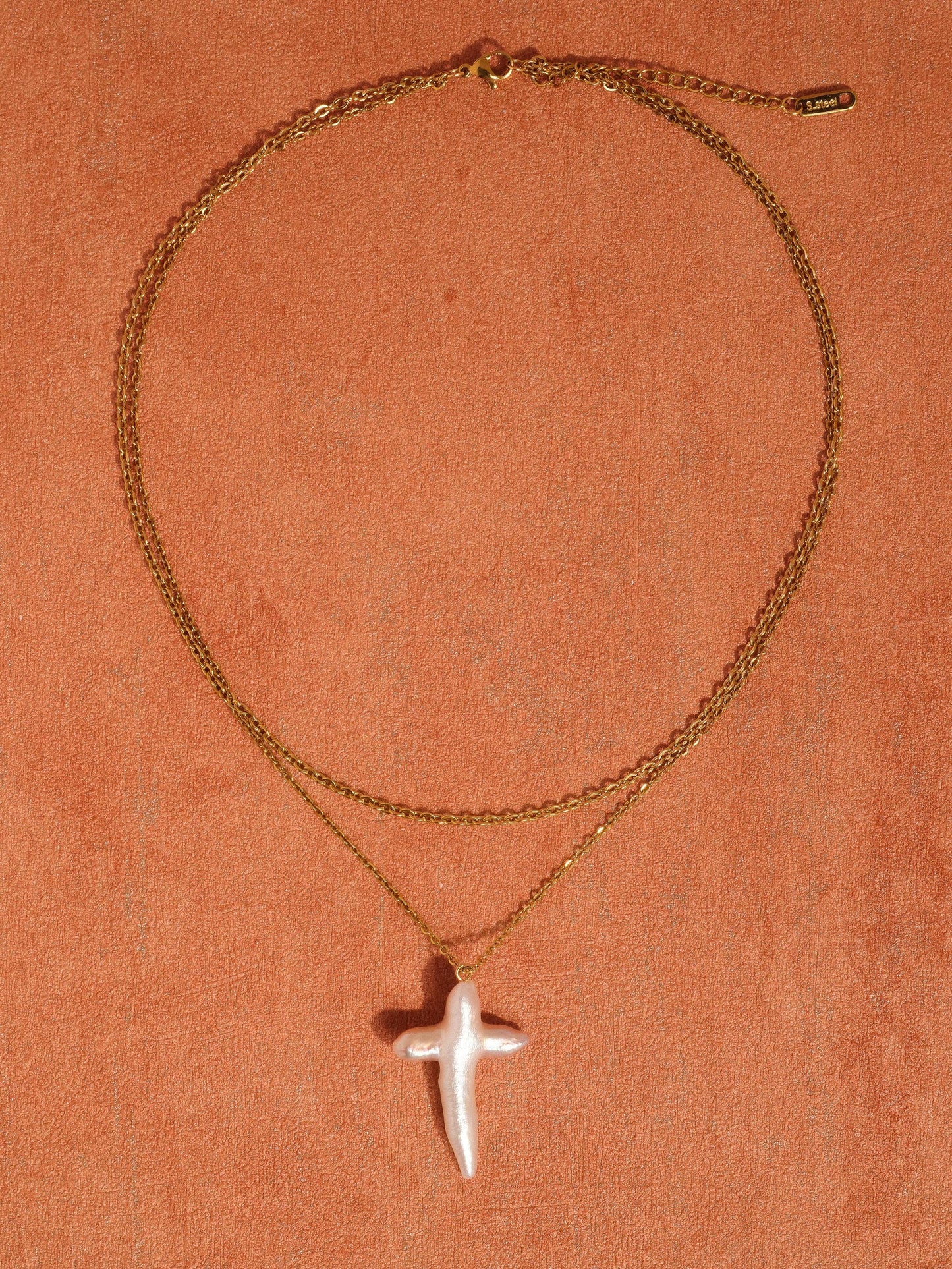 Pearl cross necklace