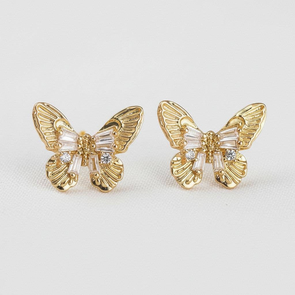 Butterfly Gemstone earrings