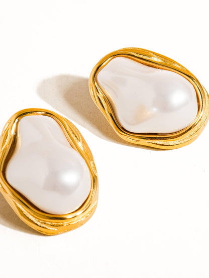 Pearl Round Earring