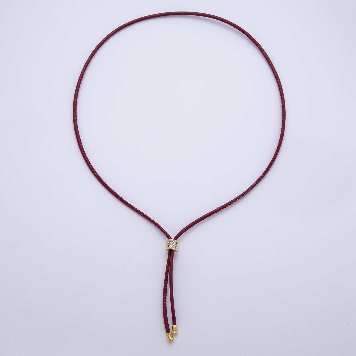 Leather Adjustable necklace