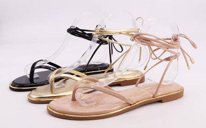 gold sandals