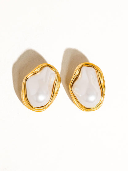 Pearl Round Earring