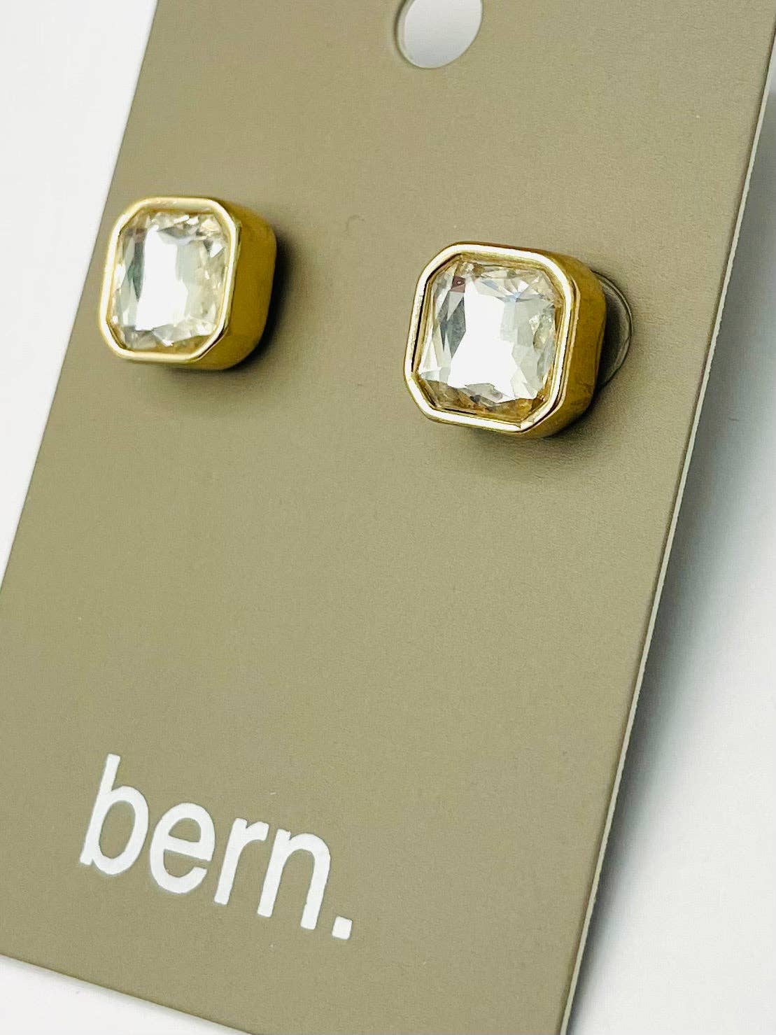 Square Diamond Stud
