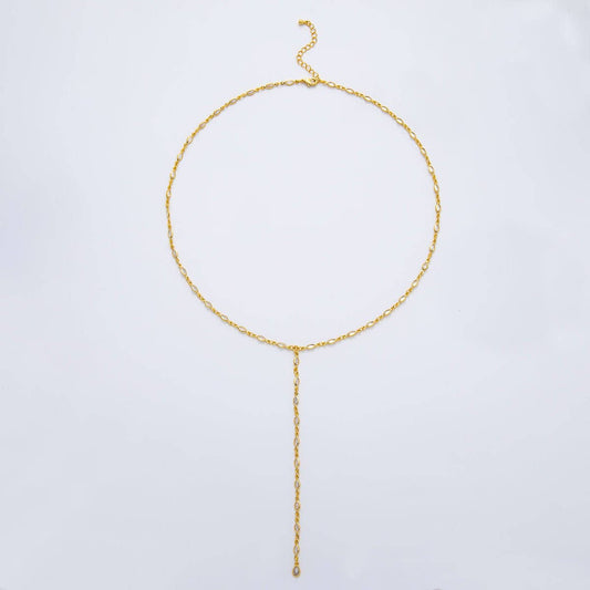 Diamond long necklace