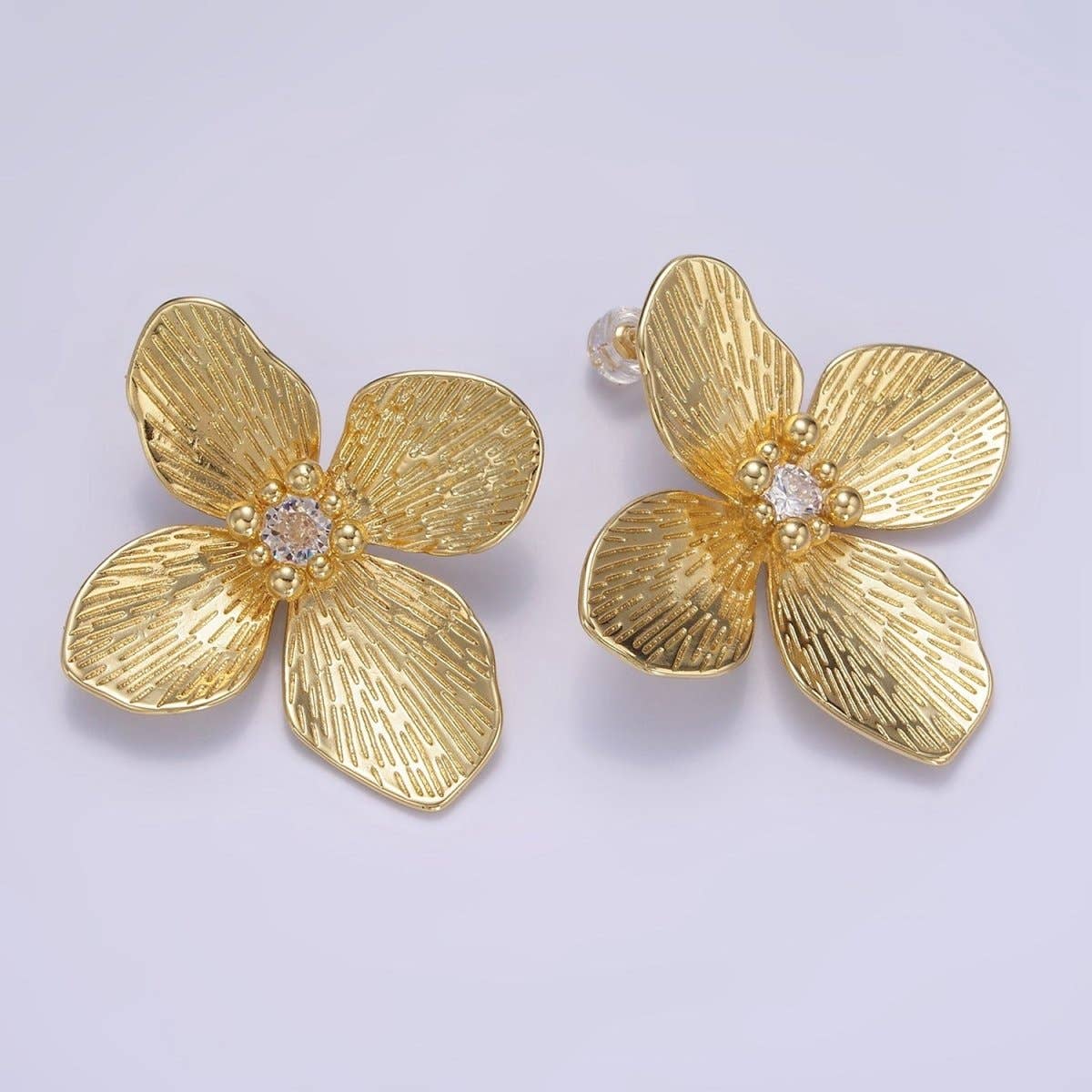 flower stud earrings