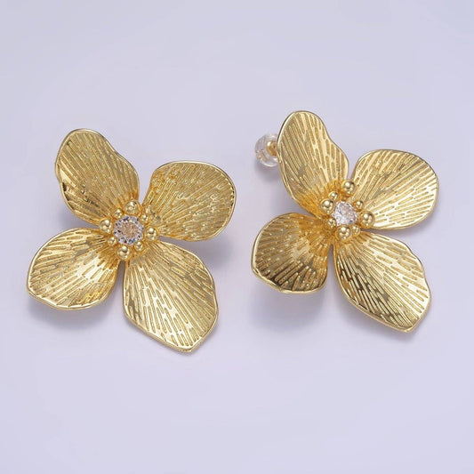 flower stud earrings