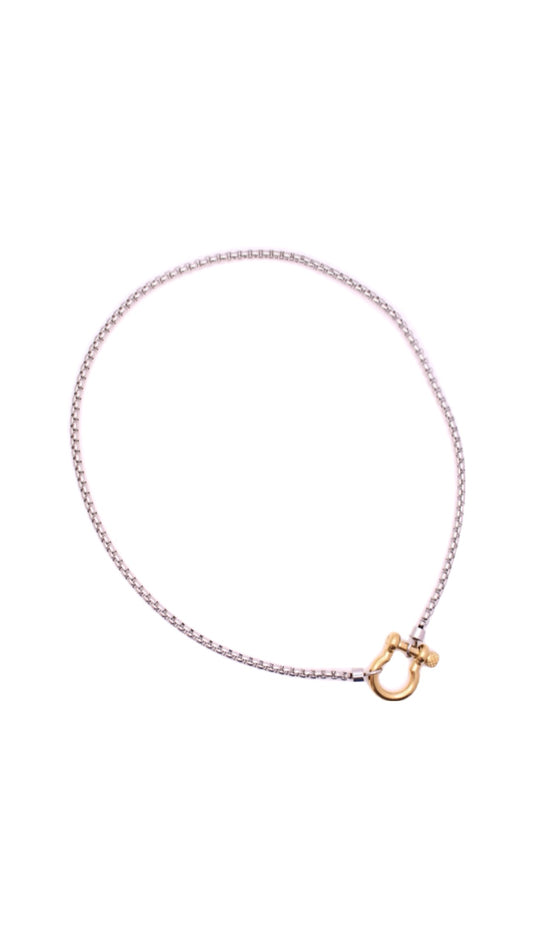 Mixed metal necklace