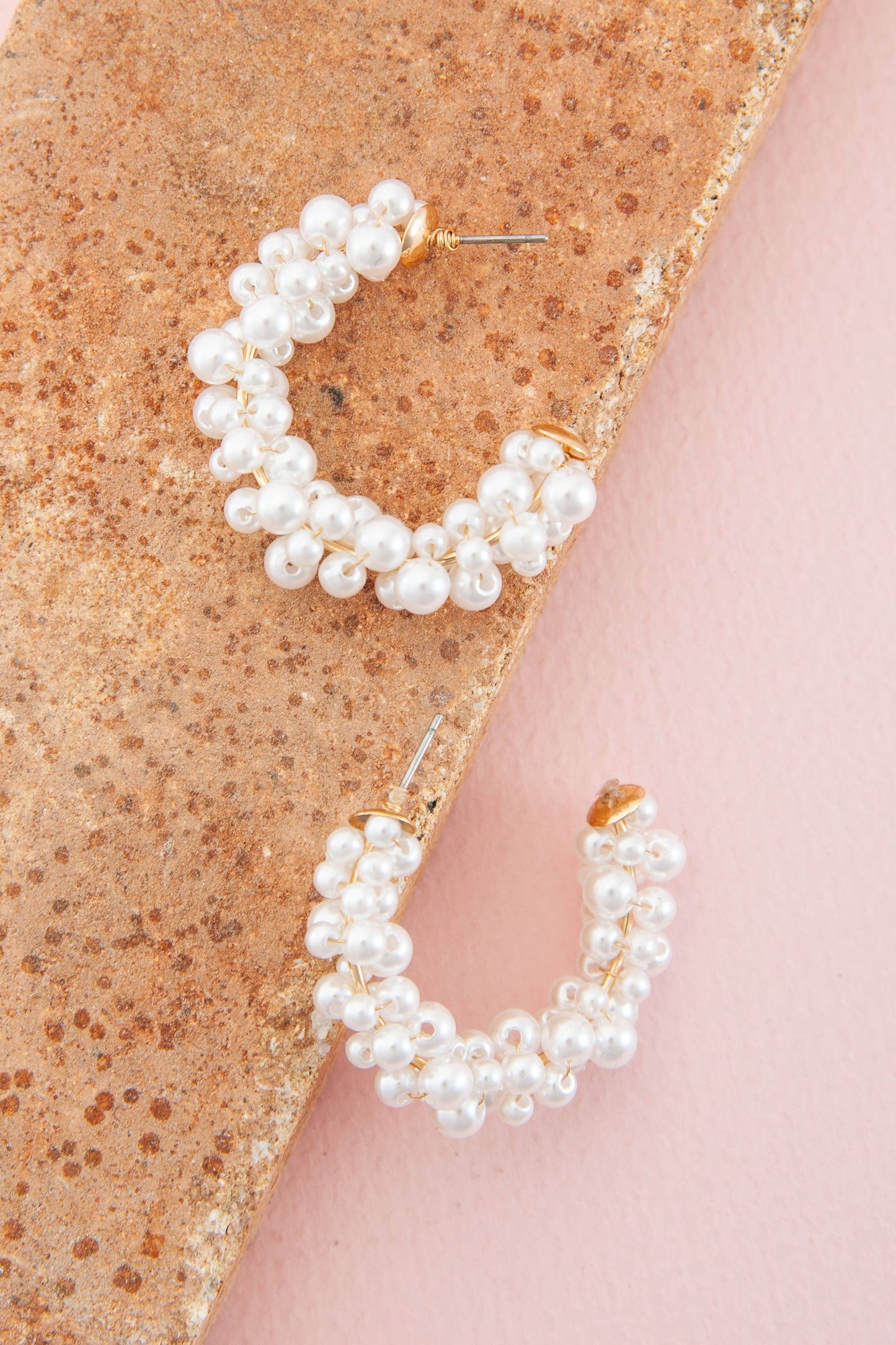 dylin pearl hoops