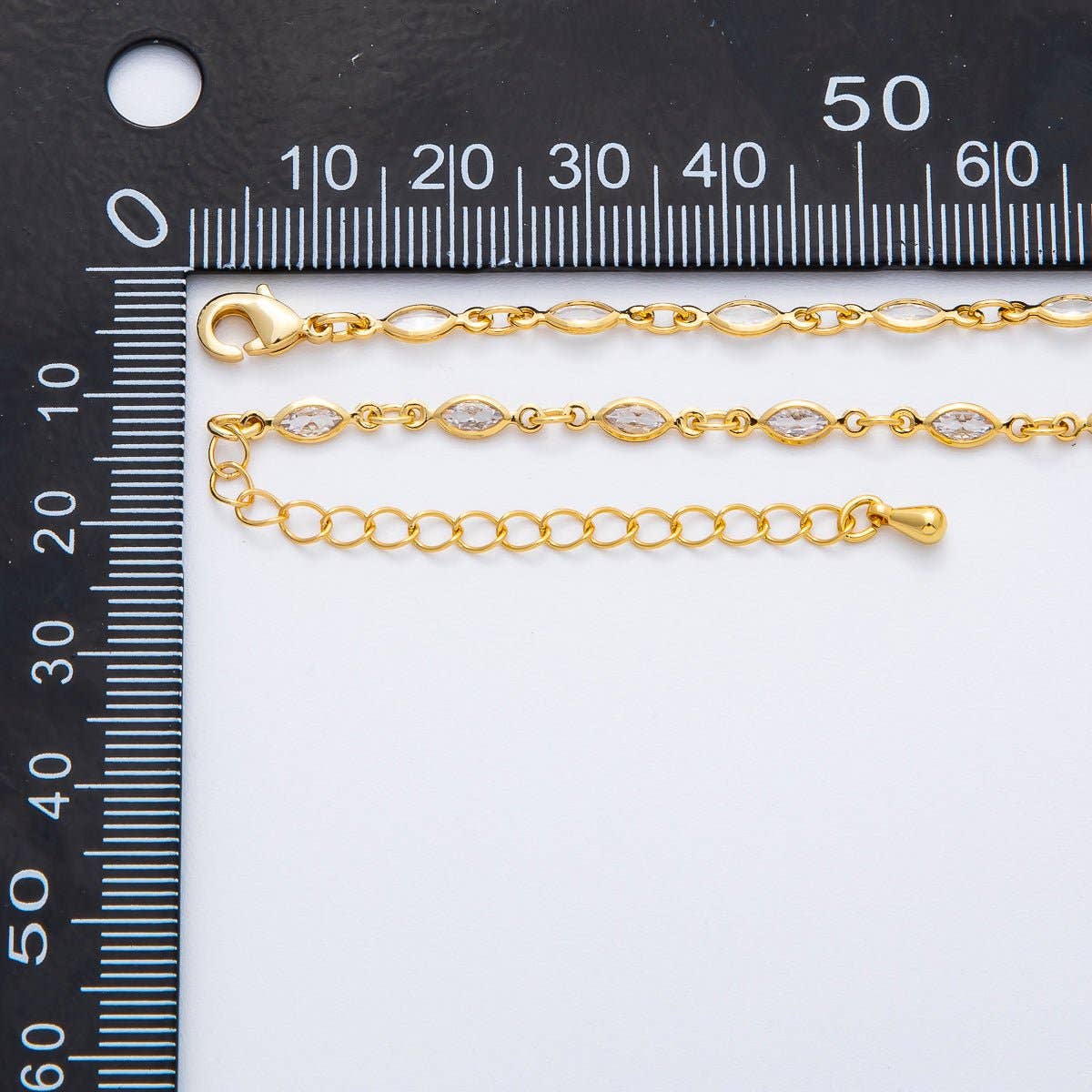 Diamond long necklace