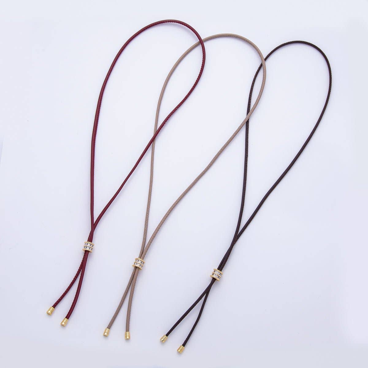 Leather Adjustable necklace