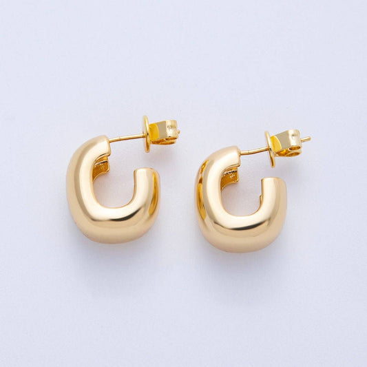 chunky gold hoops