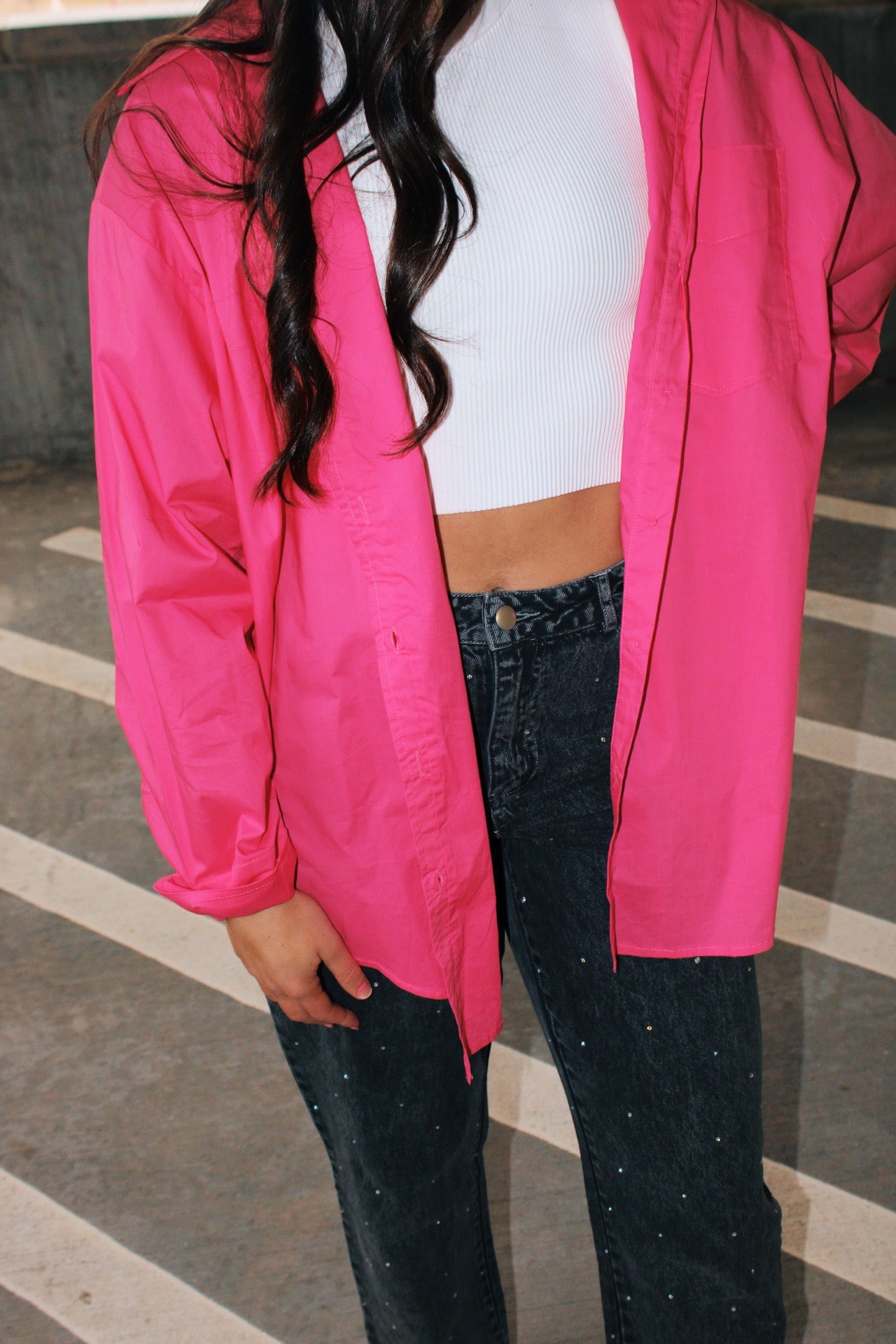keep it classy pink button up shirt